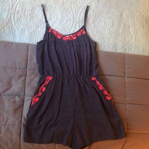 Navy romper from Nordstrom